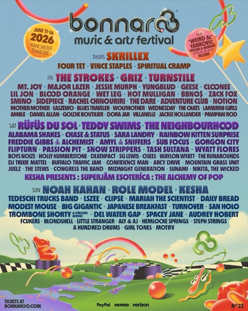 Bonnaroo 2026 announces line-up